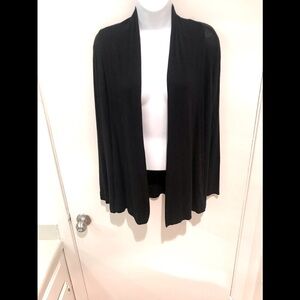 Vintage Janette black Jersey swing short duster jacket
